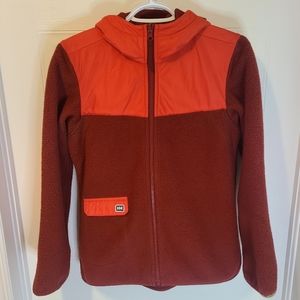 Helly Hansen Fleece Light Jacket - Women's Small Red Full Zip-up Hoodie Sweater